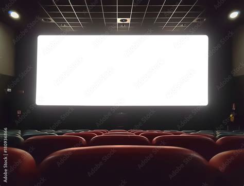 Glowing cinema screen in a dark theater, representing the movie experience